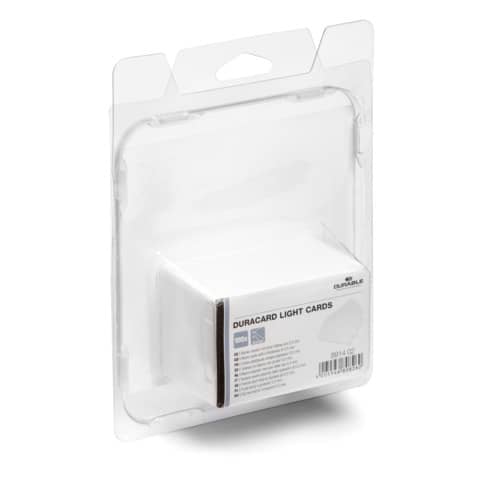 Tessere neutre bianche per Durable DURACARD® ID 300 - 0,50 mm - conf. 100 tessere - 8914-02